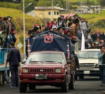 Indígenas y campesinos marchan rumbo a Quito para protestar por alza de combustibles